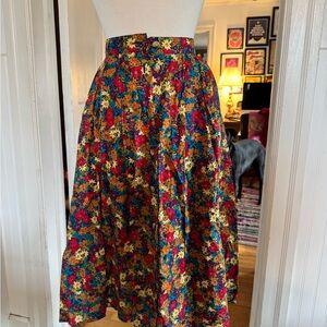 Liz Sport Floral Skirt with Pockets